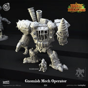 Gnomish Industrial Steampunk Mech  | 28mm & 32mm Scale | 130mm Tall | Dungeons and Dragons | Pathfinder | DnD Mini | Tabletop RPG | - Only-Games