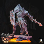 Barbed Devil Resin Miniature/ Dragonborn PC | 28mm,32mm Scale /Large 50mm, Huge 65mm BASE Sizes | Nine Hells | Demon | Dungeons and Dragons| - Only-Games