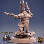 Female Dwarf Gunslinger Fighter | Dungeons and Dragons | 28mm,32mm,75mm Scales | Pathfinder Mini for Painting | Daybreak Miniatures - Only-Games