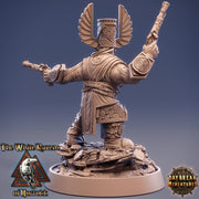 Female Dwarf Gunslinger Fighter | Dungeons and Dragons | 28mm,32mm,75mm Scales | Pathfinder Mini for Painting | Daybreak Miniatures - Only-Games