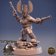 Female Dwarf Gunslinger Fighter | Dungeons and Dragons | 28mm,32mm,75mm Scales | Pathfinder Mini for Painting | Daybreak Miniatures - Only-Games