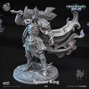 Goliath Undead Specter King Miniature | Dungeons and Dragons | 28mm, 32mm, 75mm(105mm Tall)  | Pathfinder | Unpainted | CastnPlay - Only-Games