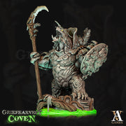 Tortle Druid Cleric Monk Resin Miniature PC NPC | 28mm,32mm,54mm,75mm,100mm Scale| D&D|Unpainted Resin mini | Archvillain Games - Only-Games