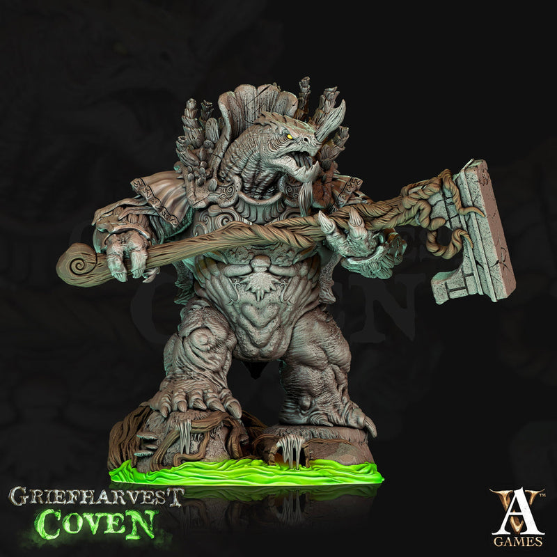 Tortle Druid Cleric Monk Resin Miniature PC NPC | 28mm, 32mm, 54mm, 75mm,100mm Scale | Dungeons & Dragons | Unpainted | Archvillain Games