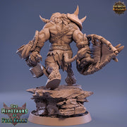 Minotaur Warrior War Chief | Scales: 28mm | 32mm | 75mm | D&D 5e Megaboss | Dungeons and Dragons | Pathfinder | Daybreak Miniatures - Only-Games