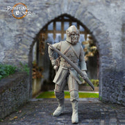 Human Soldier Paladin Fighter with Bow and Arrows | 28mm, 32mm, 75mm Scales | Pathfinder Figure | DnD 5e | The Printing Goes Ever On | | - Only-Games