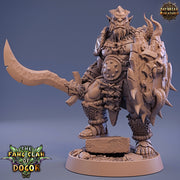 Bugbear Fighter Warrior Barbarian Sword & Shield | Scales 28mm|32mm |75mm | Megaboss | Dungeons and Dragons |Pathfinder |Daybreak Miniatures - Only-Games