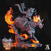 Oath of Conquest Paladin on Nightmare, Chaos Hell Knight  | 28mm, 32mm, 75mm Scales | Dungeons and Dragons | Pathfinder | Archvillain Games - Only-Games