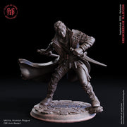 Human Rogue Thief Assassin | 28mm, 32mm, 75mm Scale Resin Miniature | Dungeons and Dragons | Flesh of Gods - Only-Games