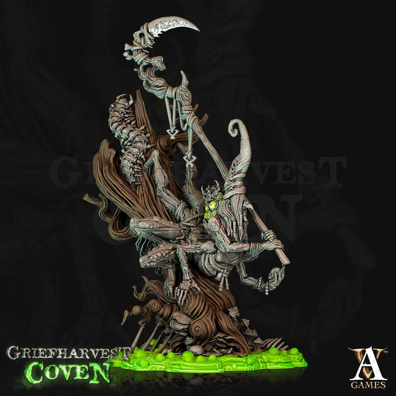 Coven Green Hag Witch |  28mm,32mm 75mm Scale | Evil Fey Monster| Dungeons and Dragons| Archvillain Games | Hardibeth - Whisper of the Woods - Only-Games