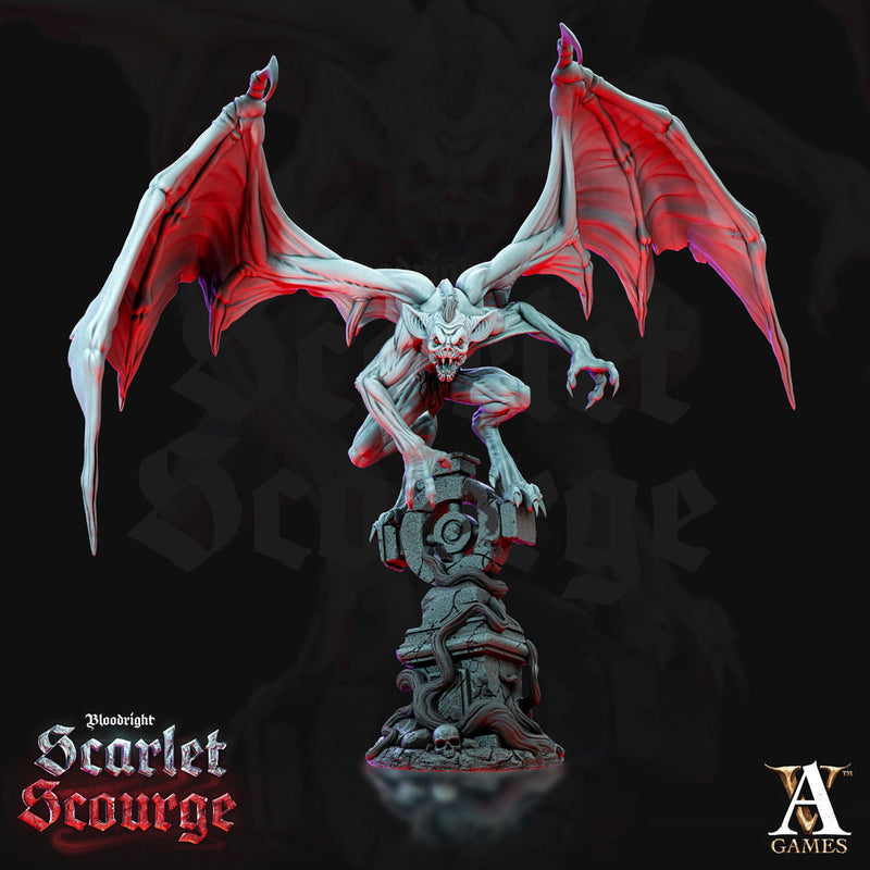 Feral Vampire Spawn Flying | 28mm, 32mm Scales | Undead Dungeons and Dragons 5e Miniatures | Pathfinder | DnD Figurine | Archvillain Games - Only-Games