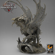Blood Dragon Miniature  | Available in Mature & Ancient sizes 180mm High |Dragon Statue Figurine |Dungeons and Dragons 5e| Lord of the Print - Only-Games