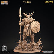 Velnias | Baltic Religion | Barbarian , Goliath Fighter Chaos Knight | 28mm, 32mm scale and 100mm tall | Dungeons and Dragons | Clay Cyanide - Only-Games