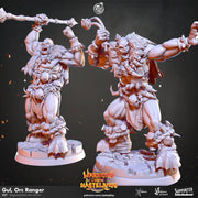 Orc Rangers, Orc barbarian | 28mm | 32mm | 75mm tall |  Megaboss | Dungeons and Dragons Pathfinder | - Only-Games