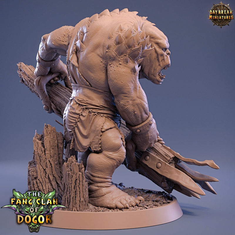 Oger, Troll Unpainted mini | 28mm & 32mm Scale 75mm,100mm Tall | Dungeons and Dragons| Pathfinder Oger| Daybreak Miniatures | Tabletop RPG | - Only-Games