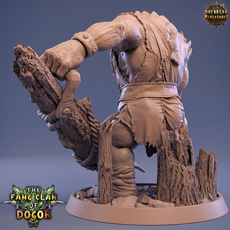 Oger, Troll Unpainted mini | 28mm & 32mm Scale 75mm,100mm Tall | Dungeons and Dragons| Pathfinder Oger| Daybreak Miniatures | Tabletop RPG | - Only-Games