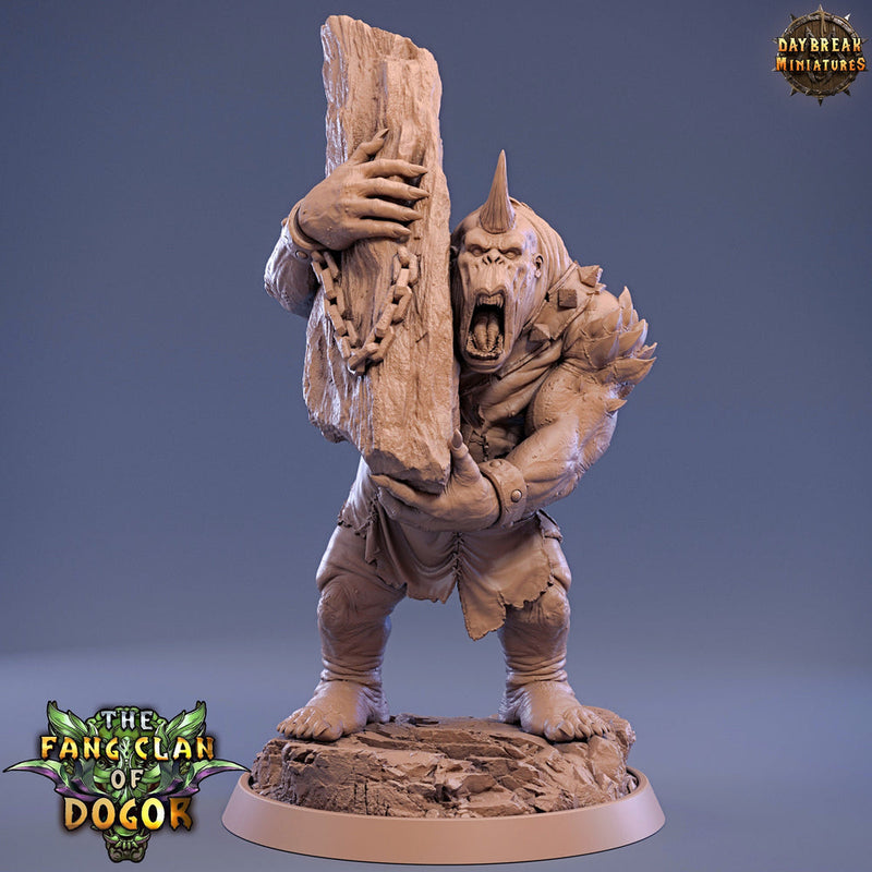 Oger, Troll Unpainted mini | 28mm & 32mm Scale 75mm,100mm Tall | Dungeons and Dragons| Pathfinder Oger| Daybreak Miniatures | Tabletop RPG | - Only-Games