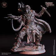 Female Rogue Crossbow Expert Monster Huntress  PC NPC | 28mm, 32mm, 75mm Scale Resin Miniature | Dungeons and Dragons | Flesh of Gods - Only-Games