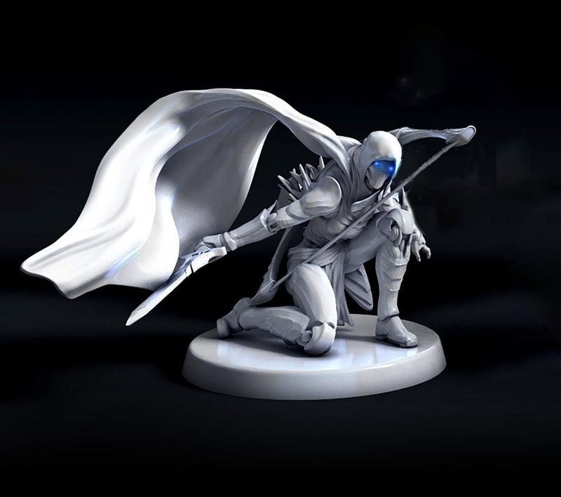 Warforged Ranger Fighter PC NPC , Nimblewright Construct | 28mm, 32mm,54mm,75mm, 100mm Scale | D and D | Pathfinder | Mini Monster Mayhem - Only-Games