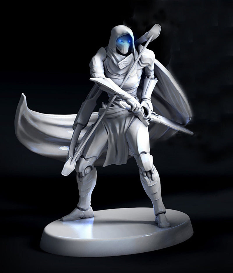 Warforged Ranger Fighter PC NPC , Nimblewright Construct | 28mm, 32mm,54mm,75mm, 100mm Scale | D and D | Pathfinder | Mini Monster Mayhem - Only-Games