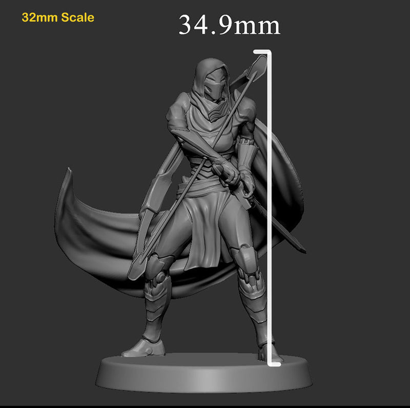Warforged Ranger Fighter PC NPC , Nimblewright Construct | 28mm, 32mm,54mm,75mm, 100mm Scale | D and D | Pathfinder | Mini Monster Mayhem - Only-Games