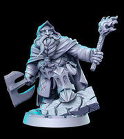 Fighter Adventurer Ranger Dwarf Miniatures| Dungeons and Dragons | 28mm, 32mm, 75mm Scales| Pathfinder | Resin Figure for Painting | - Only-Games