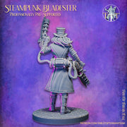 SteamPunk Bladester CyberPunk  | Dungeons and Dragons Resin Figure Miniature | 28mm,32mm,75mm Scales | Pathfinder Mini for Painting | - Only-Games