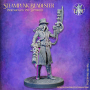 SteamPunk Bladester CyberPunk  | Dungeons and Dragons Resin Figure Miniature | 28mm,32mm,75mm Scales | Pathfinder Mini for Painting | - Only-Games