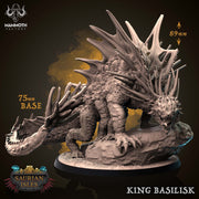 Giant Basilisk monstrosity | 28mm and 32mm Scale (89mm/78mm high) |Dungeons and Dragons 5e Miniatures | Pathfinder | Mammoth Factory - Only-Games