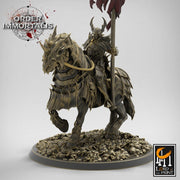 Oathbreaker Paladin Chaos Knight Mounted Cavalry | Set or Individual minis  | Dungeons and Dragons 5e  | 28mm,32mm,75mm Scale | Pathfinder | - Only-Games
