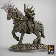 Oathbreaker Paladin Chaos Knight Mounted Cavalry | Set or Individual minis  | Dungeons and Dragons 5e  | 28mm,32mm,75mm Scale | Pathfinder | - Only-Games