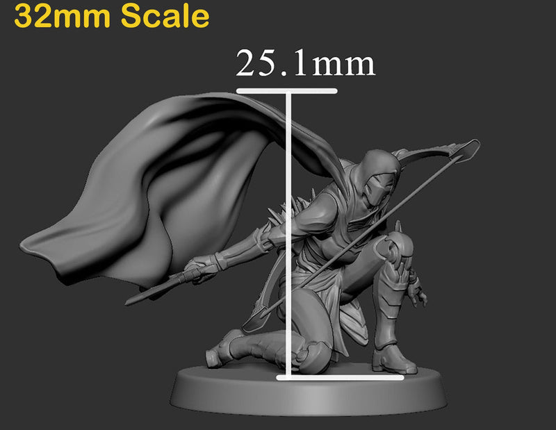 Warforged Ranger Fighter PC NPC , Nimblewright Construct | 28mm, 32mm,54mm,75mm, 100mm Scale | D and D | Pathfinder | Mini Monster Mayhem - Only-Games