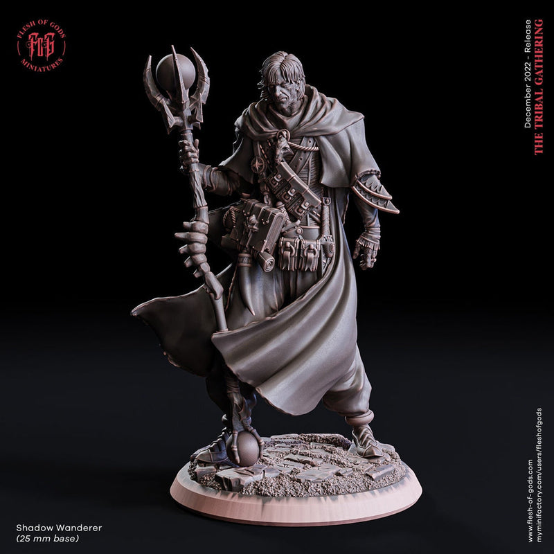 Wizard, Warlock, Sorcerer|28mm,32mm,54mm, 75mm,100mm Scales| Player Character Mini- Minis -D&D 5e Pathfinder Figurine | Flesh of Gods - Only-Games