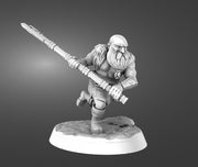 Dwarf Barbarian Fighter Ranger | Resin Miniature | 28mm Scale | 32mm Scale | 75mm Scale |Pathfinder Figure | DnD | Figurine unpainted | - Only-Games
