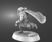 Dwarf Barbarian Fighter Ranger | Resin Miniature | 28mm Scale | 32mm Scale | 75mm Scale |Pathfinder Figure | DnD | Figurine unpainted | - Only-Games