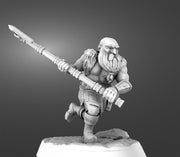Dwarf Barbarian Fighter Ranger | Resin Miniature | 28mm Scale | 32mm Scale | 75mm Scale |Pathfinder Figure | DnD | Figurine unpainted | - Only-Games