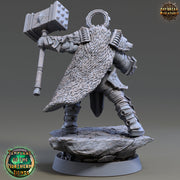 Oath of  Conquest Paladin, Cleric  | 28mm, 32mm, 54mm, 75mm Scales | 100mm Tall | Dungeons and Dragons | Pathfinder | Daybreak Miniatures - Only-Games