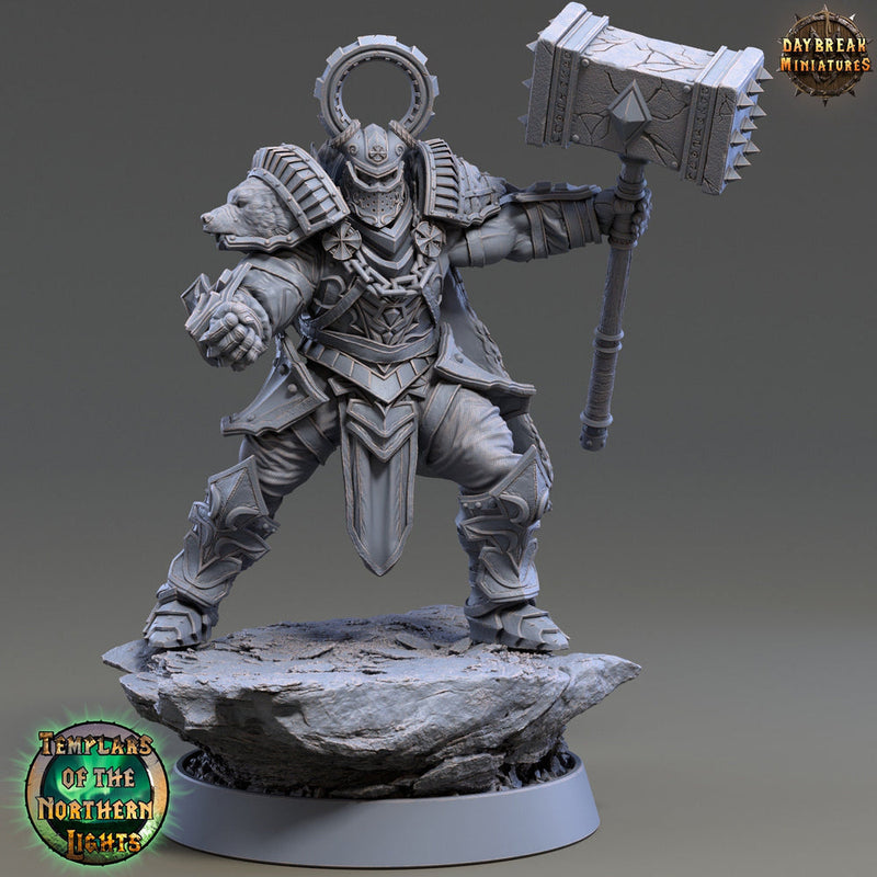 Oath of  Conquest Paladin, Cleric  | 28mm, 32mm, 54mm, 75mm Scales | 100mm Tall | Dungeons and Dragons | Pathfinder | Daybreak Miniatures - Only-Games