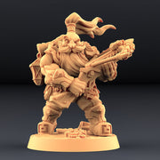 Dwarf Fighter Crossbow Expert | Dungeons and Dragons | 28mm,32mm Scales | 54mm, 75mm TALL | Pathfinder Mini for Painting |Artisan Guild - Only-Games