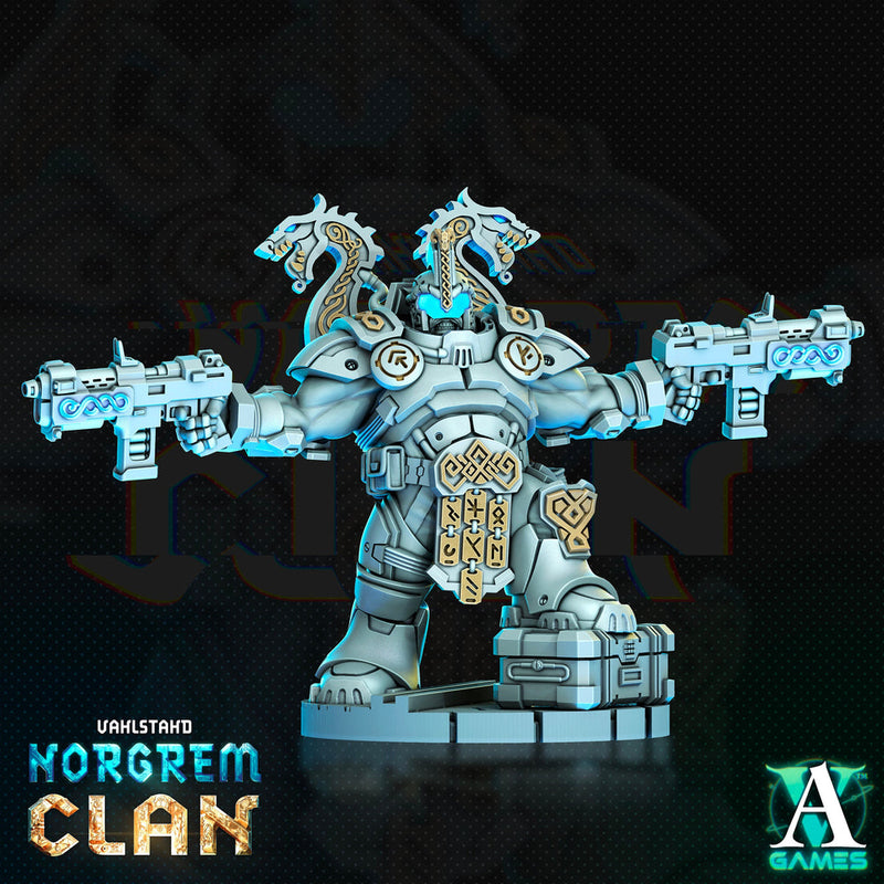 Norgrem Shocktroopers - Vahlstahd | Sci-Fi Miniature| 28mm,32mm Scales | 54mm, 75mm TALL | Collector Resin Mini Unpainted |Archvillain Games - Only-Games