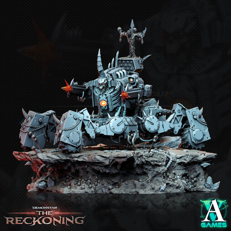 Kaus - Chaosbred Dreadnaught | 150mm Base & 130mm Base Sizes  | 28/32mm Scale | Sci-Fi Wargames TTPG Resin Miniature | Archvillain Games - Only-Games