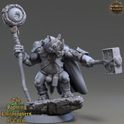 Rhinokin, Rhino-folk Warrior  Scales: 28mm, 32mm,54mm,75mm | D&D 5e Megaboss | Dungeons and Dragons | Pathfinder | Daybreak Miniatures - Only-Games