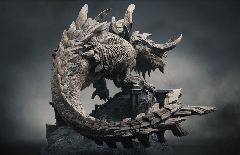 Titan Tarrasque (NEW)  Lord of The Print | Gargantuan Monstrosity| 220mm Tall and longer, 165mm Base | Resin | Dungeons and Dragons | DnD 5e - Only-Games