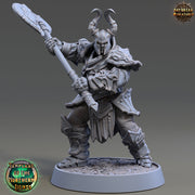 Oath of  Conquest Paladin, Cleric Unpainted Miniature | 28mm, 32mm, 54mm 75mm Scales | Dungeons and Dragons Pathfinder | Daybreak Miniatures - Only-Games