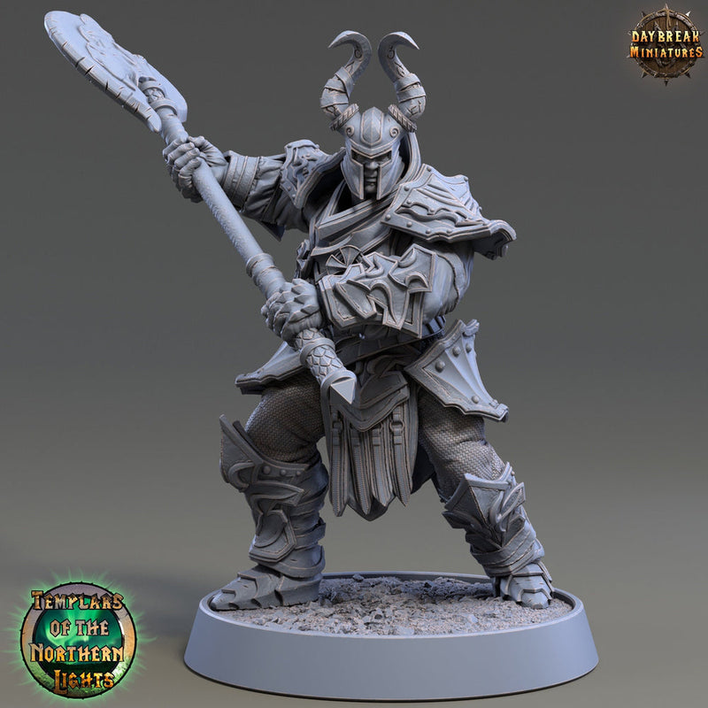Oath of  Conquest Paladin, Cleric Unpainted Miniature | 28mm, 32mm, 54mm 75mm Scales | Dungeons and Dragons Pathfinder | Daybreak Miniatures - Only-Games