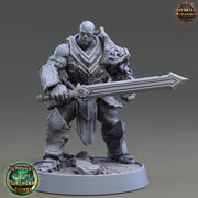 Oath Breaker Paladin, Fighter  | 28mm, 32mm, 54mm, 75mm Scales | 100mm Tall | Dungeons and Dragons | Pathfinder | Daybreak Miniatures - Only-Games