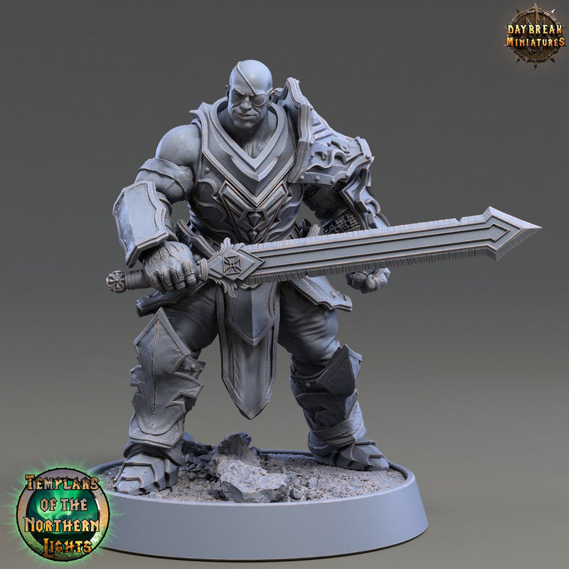 Oath Breaker Paladin, Fighter  | 28mm, 32mm, 54mm, 75mm Scales | 100mm Tall | Dungeons and Dragons | Pathfinder | Daybreak Miniatures - Only-Games