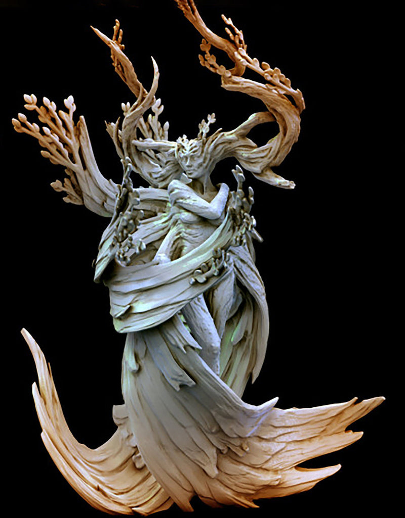 Dryad Forest Angel | Dungeons and Dragons Miniature  Available: 28mm, 32mm 75mm Scale |- Minis - D&D 5e Desert | Mini Monster Mayhem - Only-Games