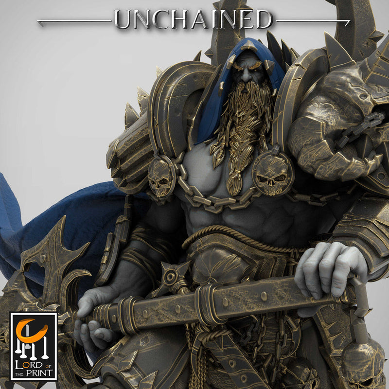 Oathbreaker Paladin Chaos Knight Unpainted | 28mm, 32mm Scales | 54mm & 75mm | Dungeons and Dragons | Pathfinder | OLAF| Lord Of the Print - Only-Games