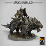 Chaos Knight on Armored Muscular Beast, Oathbreaker Paladin |  Dungeons and Dragons 5e  | 28mm,32mm,54mm,75mm Scale | Pathfinder | - Only-Games